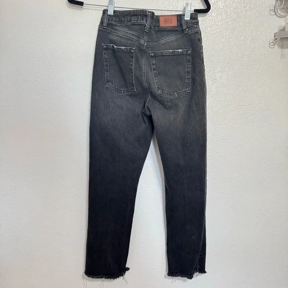 URBAN OUTFITTERS BDG Dillon High-Rise Slim Straight Black Jeans Sz 27 - Picture 3 of 9